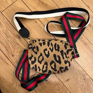 Clare V Leopard print bag